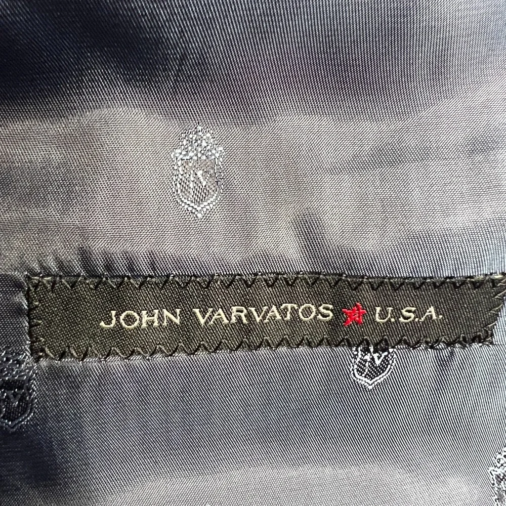 John Varvatos USA Mens Bedford 100% Wool Blazer Jacket Blue 42L 771155